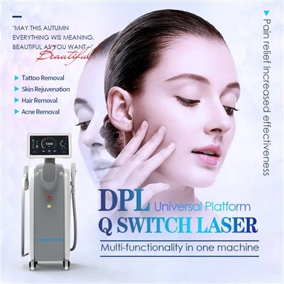 2 in 1 ระบบ DPL มัลติฟังก์ชั่นและเลเซอร์ nd yag