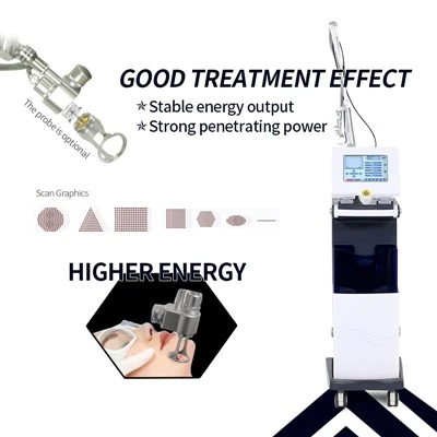 เลเซอร์ Co2 แบบเศษส่วน 40W พร้อมหลอด RF และสแกนเนอร์เยอรมนีสำหรับความงามของผิวทางคลินิก